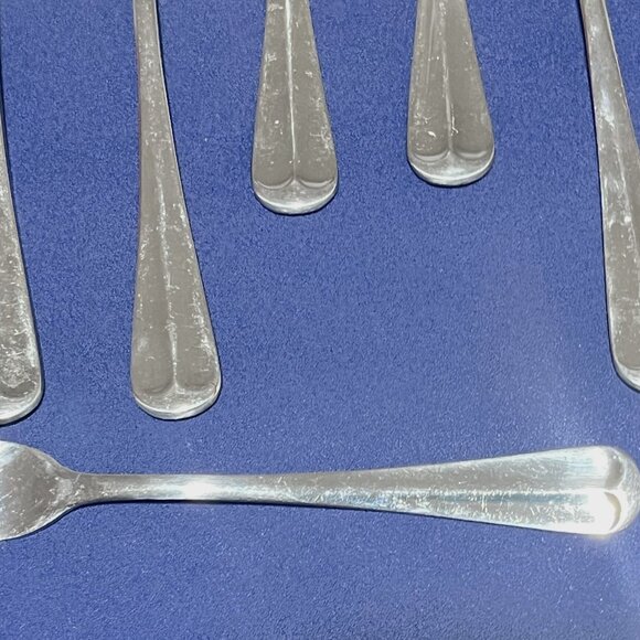 Set of 12 EXCEL Cocktail Shrimp Hors d'oeuvre Forks 5-1/2" Stainless Steel - Picture 3 of 3